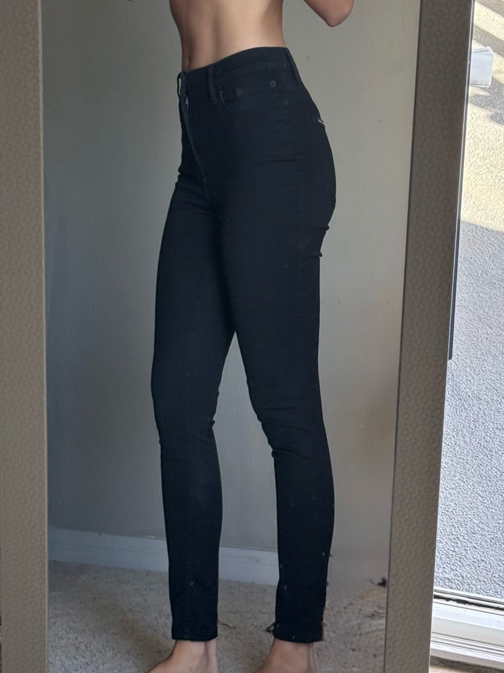 Calvin Klein Black Skinny Jeans Size 2